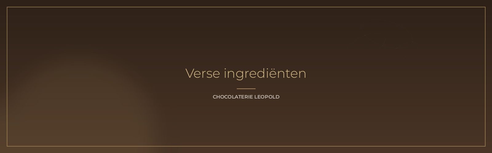 Ingrediënten voor onze chocolade