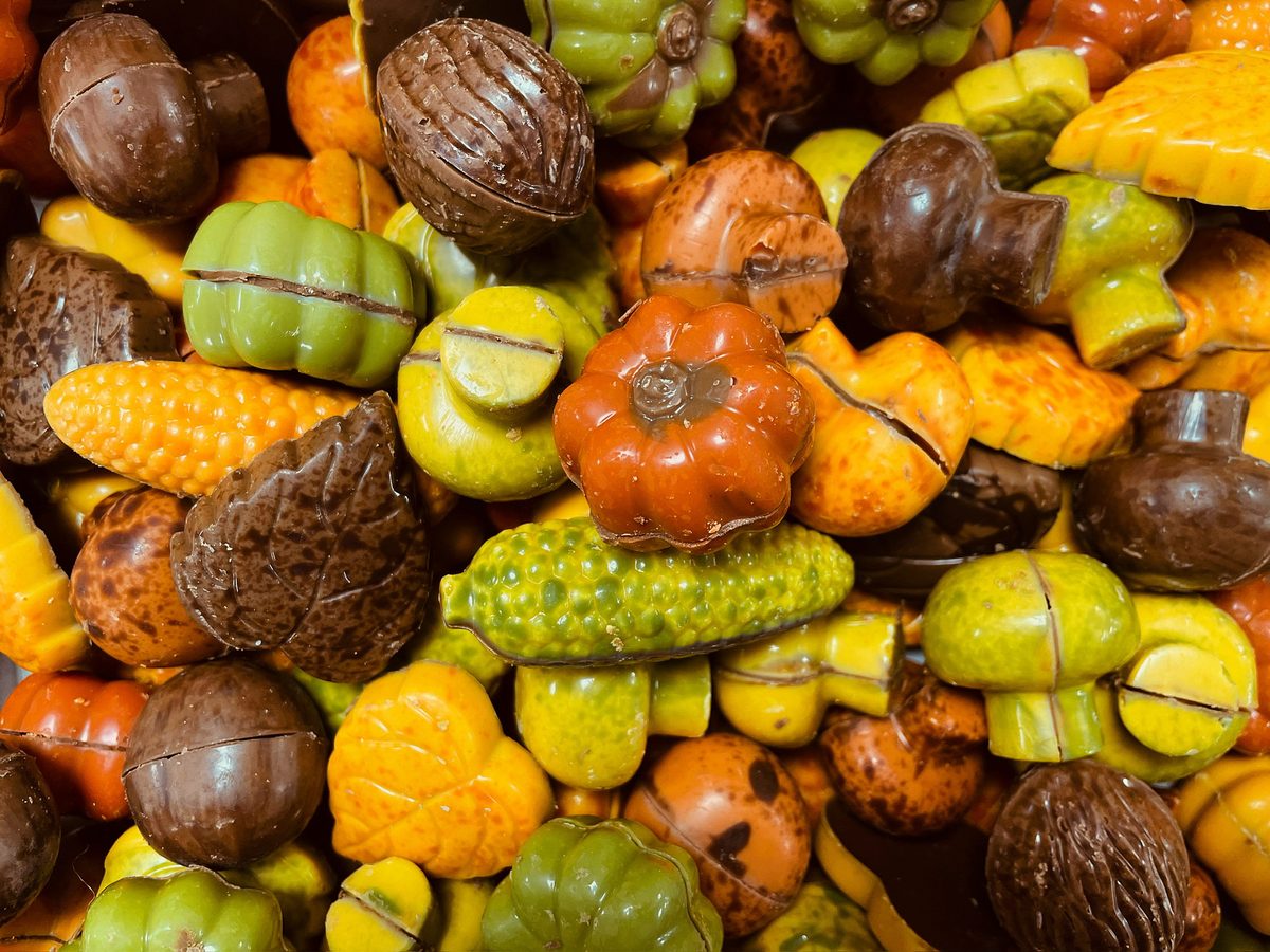 Handgemaakte herfstchocolade